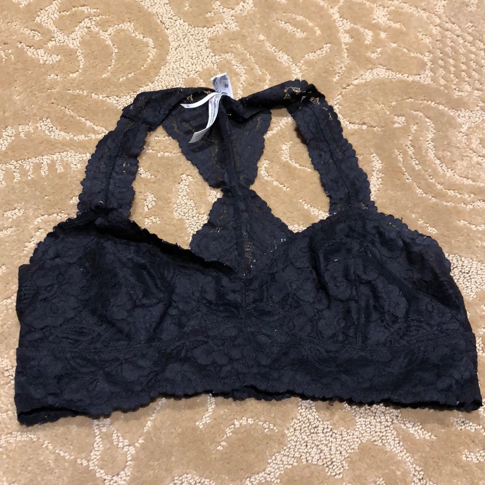 Free People black lace bralette medium